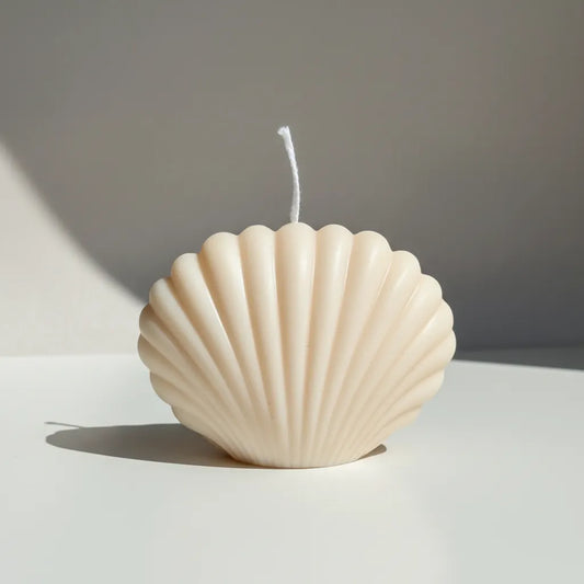Seashell Candle Ivory